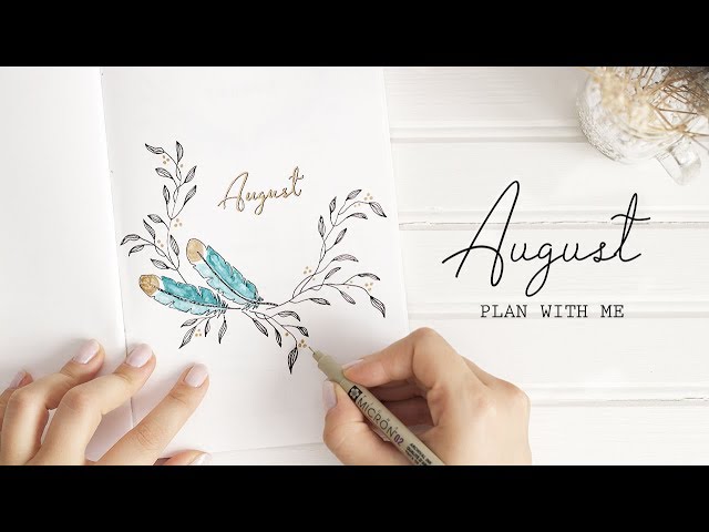 PLAN WITH ME | August 2018 Bullet Journal Setup | (w/ ChristineMyLinh)