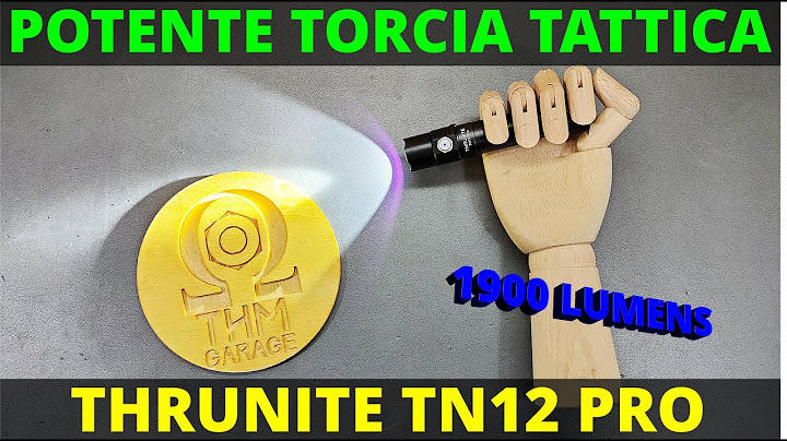 Thrunite TN12 PRO TORCIA TATTICA POTENTE 1900 Lumen 330 metri.