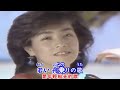 柏原芳恵 海よ【中日歌詞】