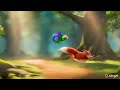 Parrot and fox looking for food. #parrot #fox #apple #gruffalo #flying
