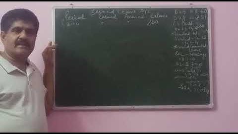 Earned Leave account