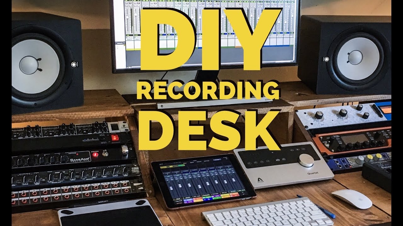 How To Build A Diy Recording Desk Youtube