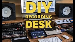 This video I decided to up grade my recording studio and take on making a DIY Recording Desk. I have no wood skills what