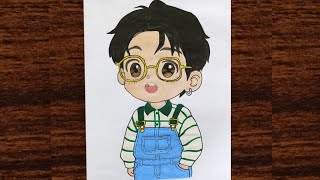 How I draw BTS Jungkook Chibi character ๐โจ Acrylic Painting and sketch ๐จ๐๏ธ #bts #jungkook How I draw BTS Jungkook Chibi character ๐โจ Acrylic Painting and sketch ๐จ๐๏ธ #bts #jungkook