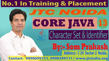 Core Java -9 : Java Language : Character Set & Identifier | SCJP / OCJP by Som Sir Part-13