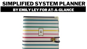 A binder that fits Franklin Covey Classic Inserts - Simplified System by Emily Ley for AT-A-GLANCE