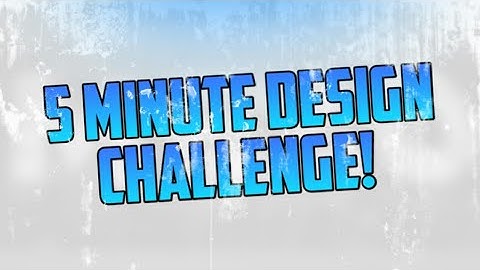 5 MINUTE DESIGN CHALLENGE!⏰ PS TOUCH / ANDROID!