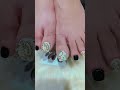 toe- tally dazzling! shine brighter than ever with new chrome brush toe nail art@graffiti_on_nails