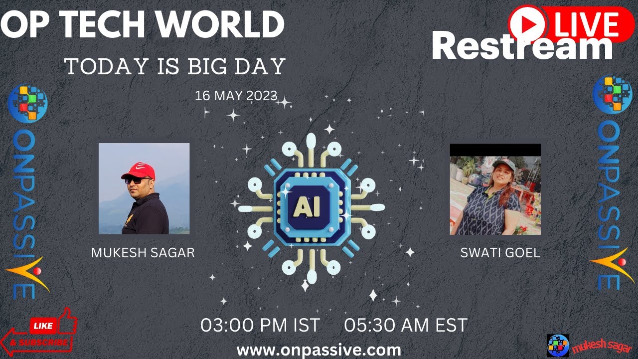 OP TECH WORLD - TODAY IS A BIG DAY! #ONPASSIVE, - YouTube