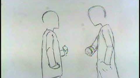 Character interaction pencil test