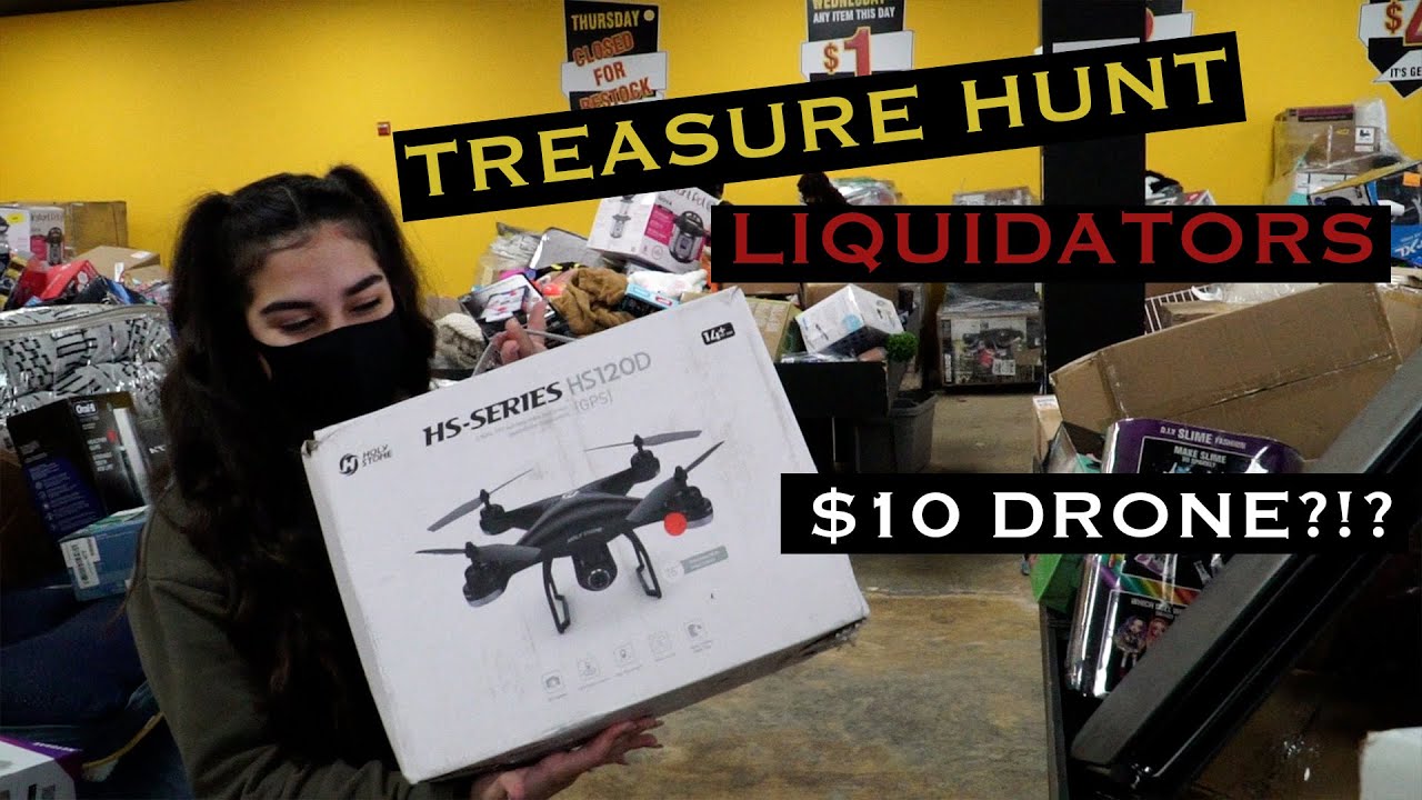 10 DRONE!! TREASURE HUNT LIQUIDATORS// RALEIGH NC YouTube