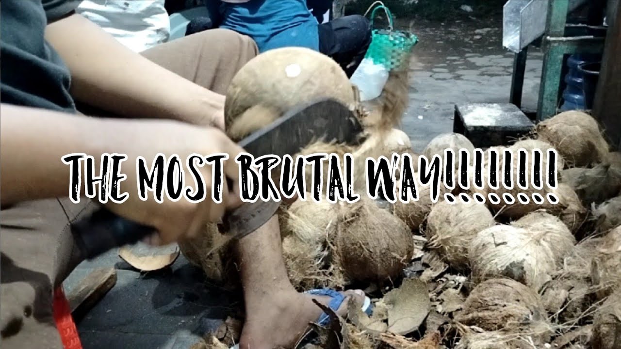 🔴 LIVE | peeling coconut shell 