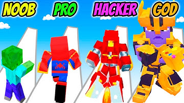 Hero Craft Runner - NOOB vs PRO vs HACKER vs GOD