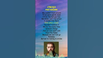 Thumbnail of Post Malone - Circles (Lyrics) #shorts