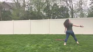 Downers Grove North Dgn 2021-2022 Color Guard Audition Routine - Bring It All Back - Back View