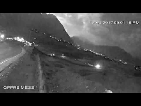 Meteor falling captured by CCTV camera in Gilgit Baltistan Pakistan - Shahab e saqib