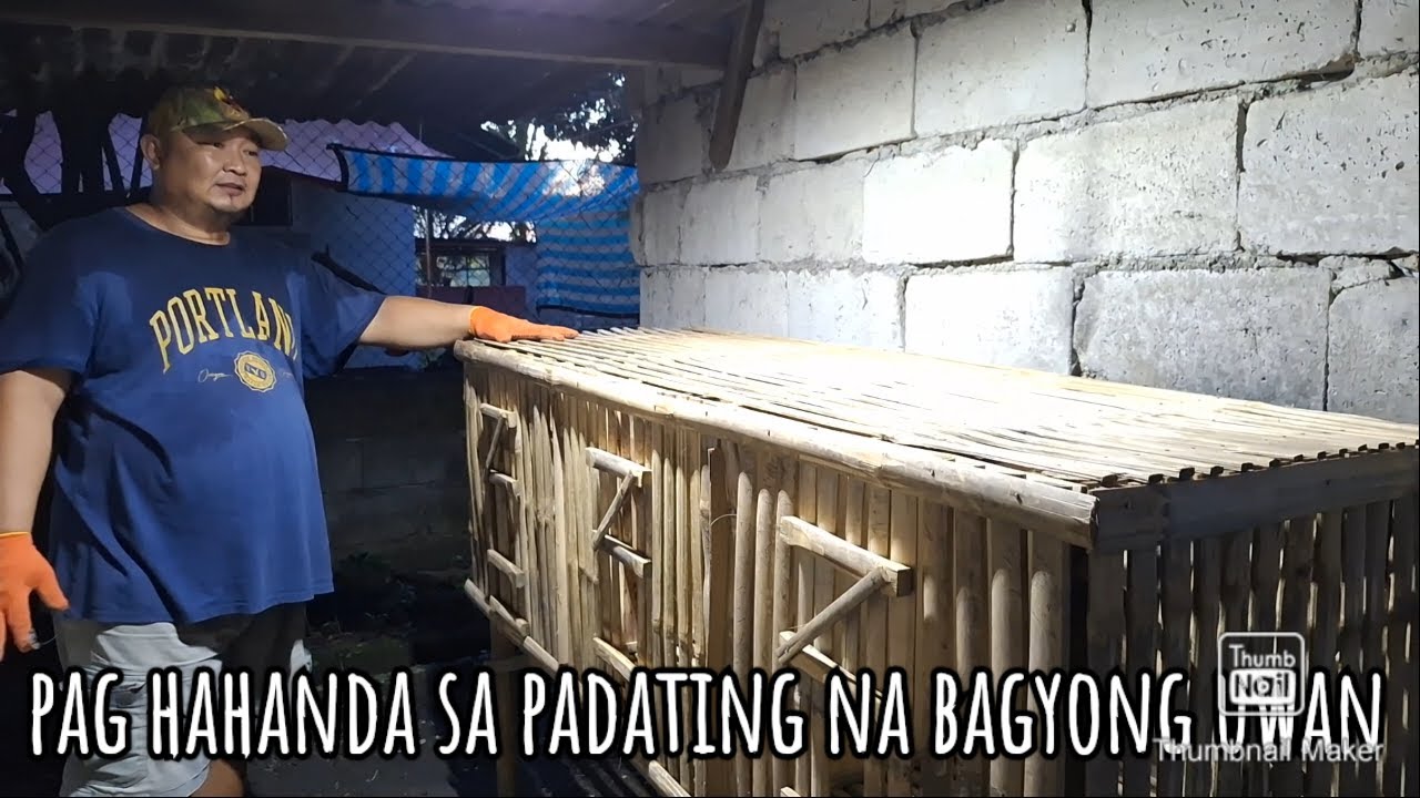 Pag hahanda sa pa dating na bagyong uwan