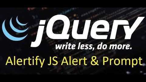 Alertify JS for alert messages and prompt | ASP Hero