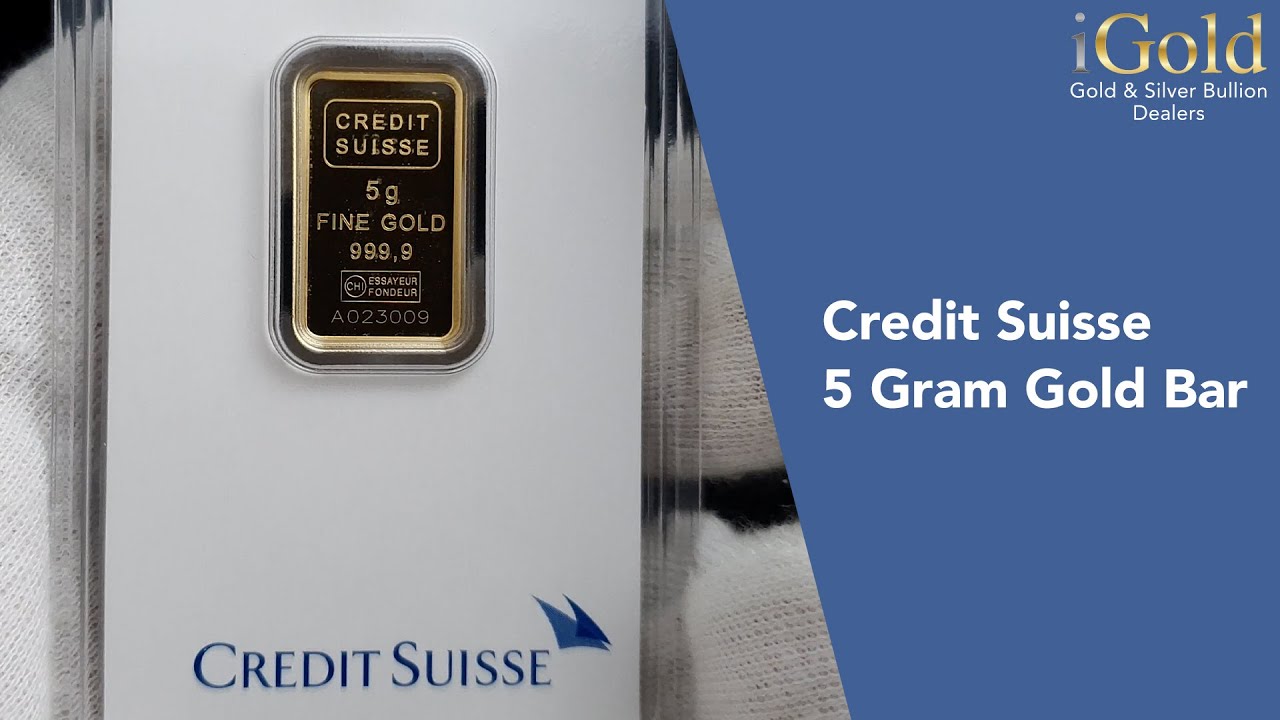 Credit Suisse 5 Gram Gold Bar
