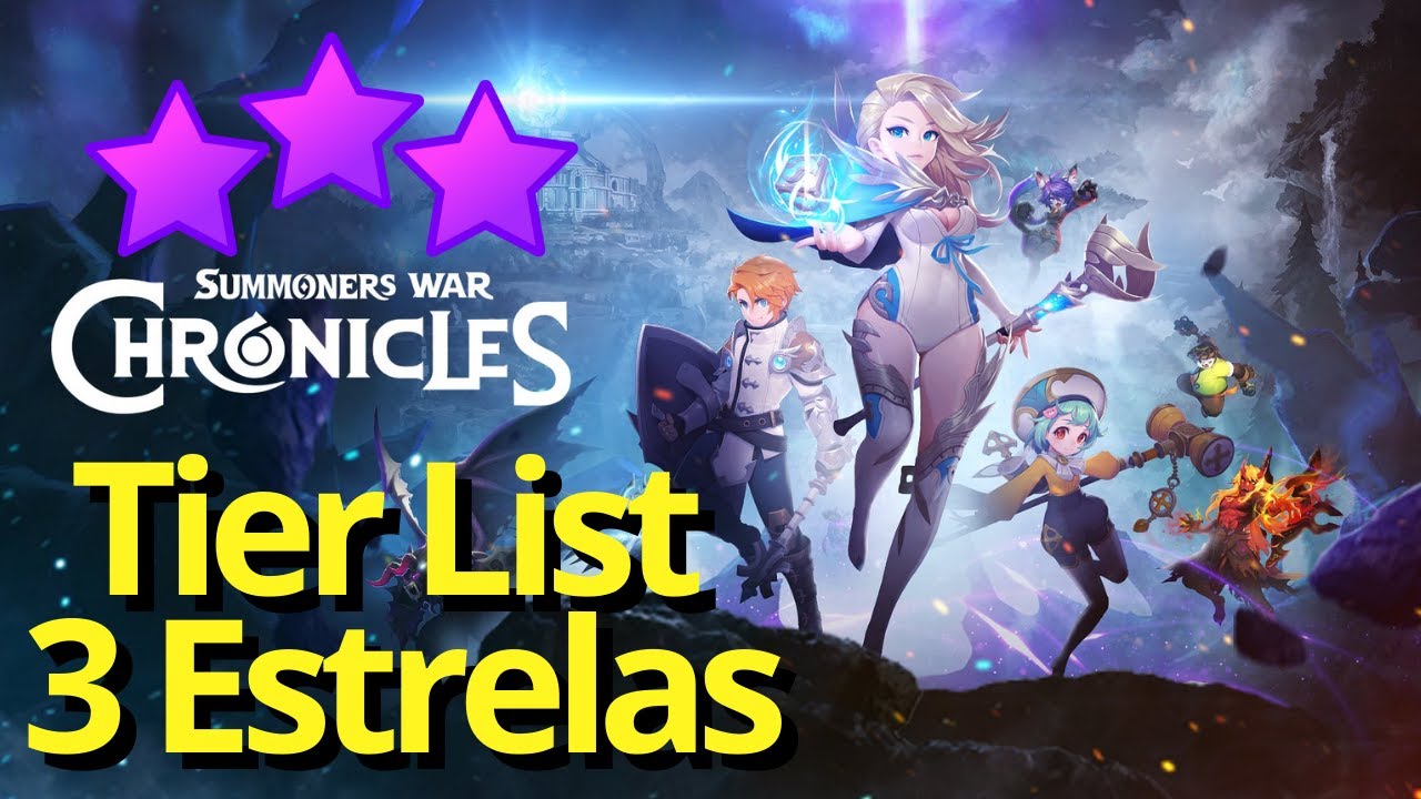 Summoners War Chronicles Tierlist 3 Estrelas PT-BR