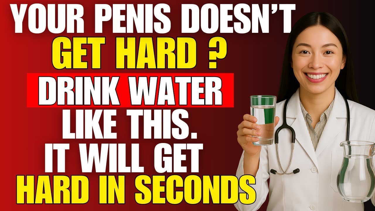 Urologist: Drink Water LIKE THIS to Improve Your Erection