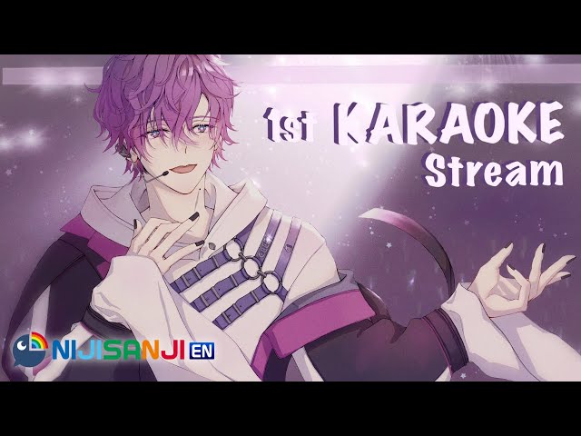 【1ST KARAOKE STREAM!】I'm so nervous, but I will sing【NIJISANJI EN | Uki Violeta】のサムネイル