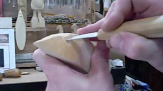 Woodcarving w/ Allen Goodman: Carving a basic eye (Part 1 of 2)
