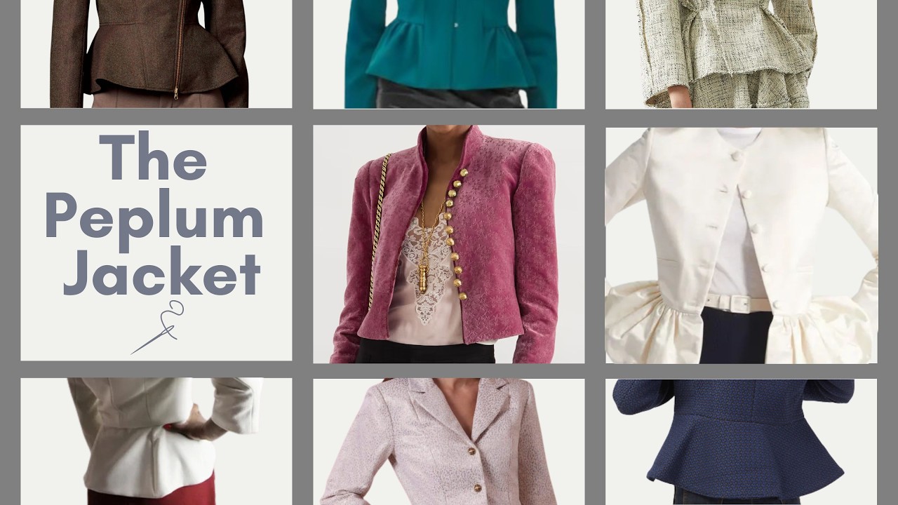 Жакет с баской: мои работы, тренды и выкройки.