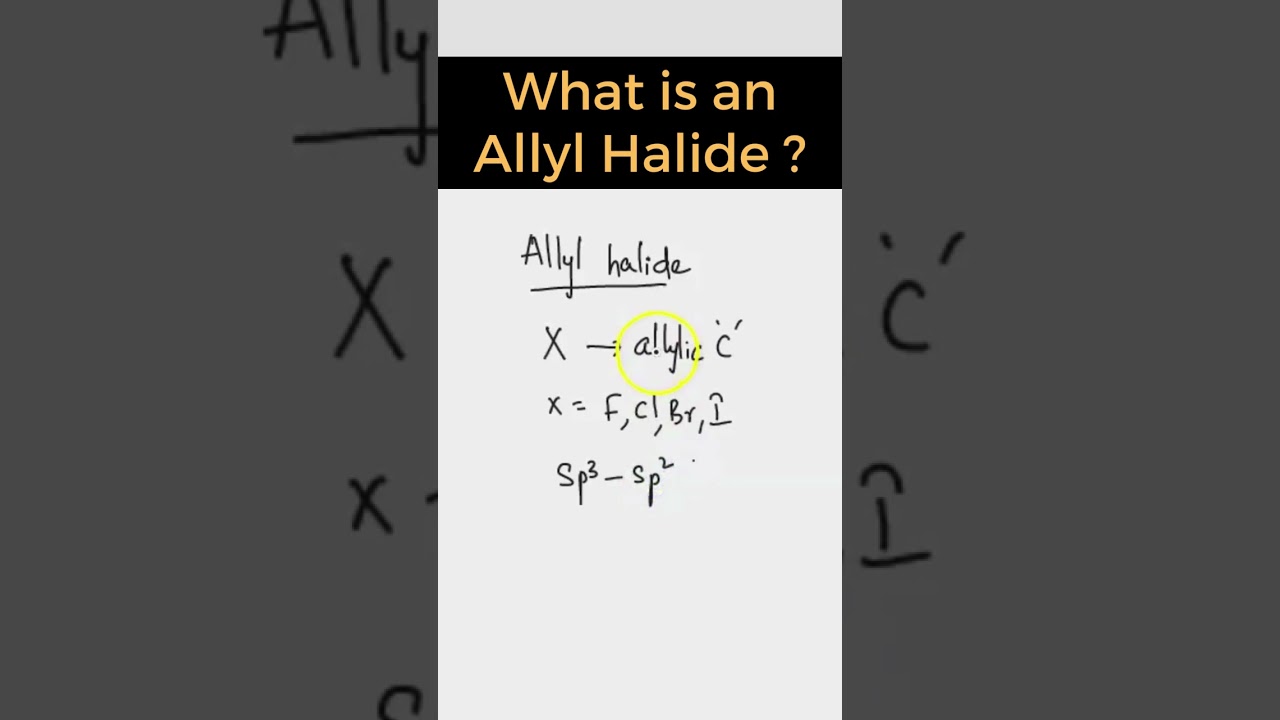 What is an Allyl Halide ? | Chemistry Intermediate Online Classes | Chemistry Online Class