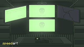 Pixelart Cyberpunk Hacker Speedart