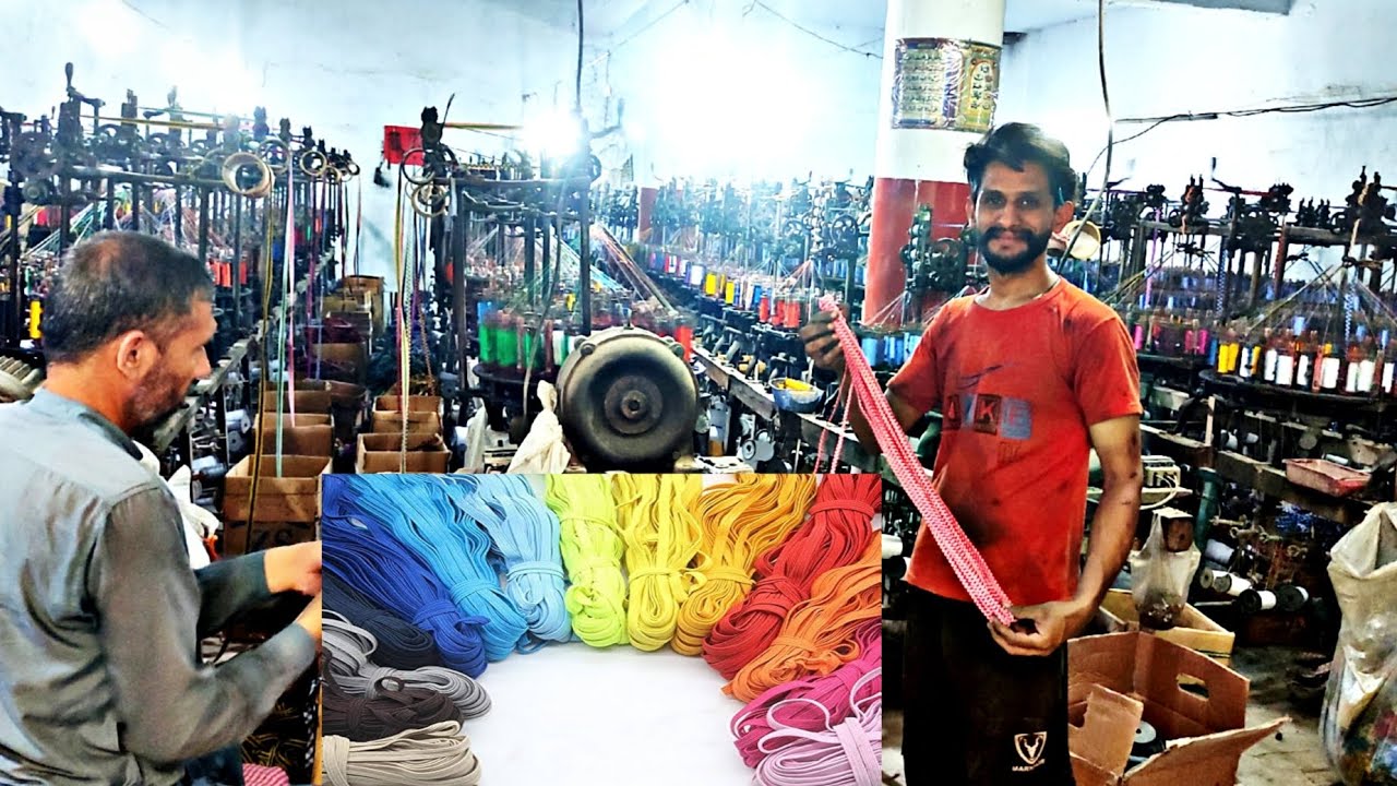 How To Make Elastic In Factory || Elastic Making Procedure || Manufacturing Elastic Made In Pakistan