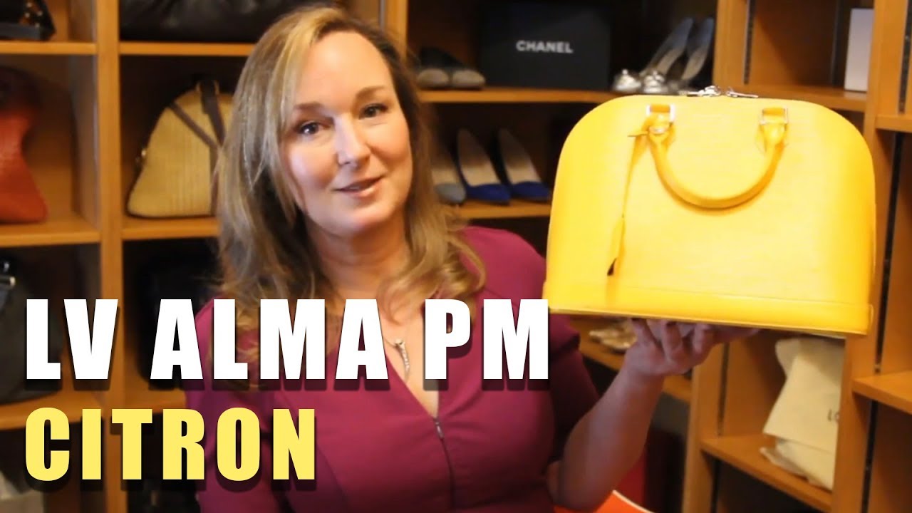 Louis Vuitton Epi Alma BB Citron