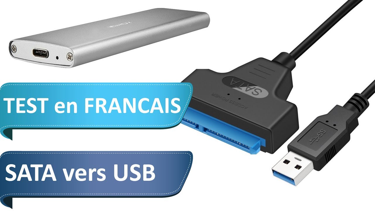 Inateck Adaptateur USB 3.0 vers SATA Disque Dur pour 2.5 / 3.5 SATA  HDD/SSD Convertisseur avec Adaptateur Alimentation Externe : :  Informatique