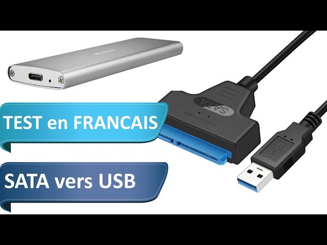 Utiliser un ancien disque dur pour le stockage en externe pour 3€ : SATA et  PCIE en USB 