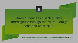 Legal Divorce Procedure Process In Pakistan