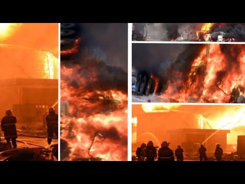 انفجار سيارة أنابيب بوتاجاز محملة ب 400 أسطوانة غاز بأسيوط والتفاصيل كارثية