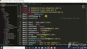 php mail sending using php mailer part1