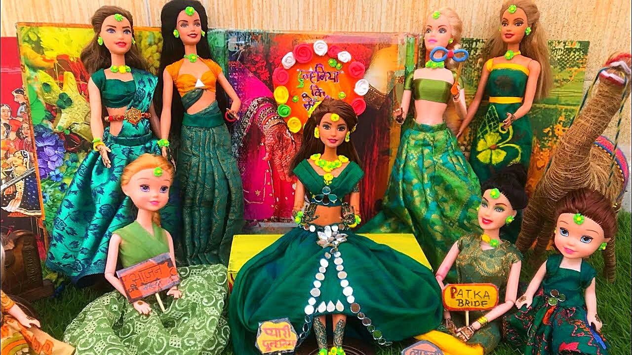 Barbie Doll Mehndi Night Ceremony 👰 गुड़िया की शादी Ekta Craft