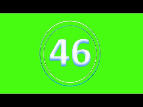 CountDown 46s - (Greenscreen, Sound Effect, No Copy Right)