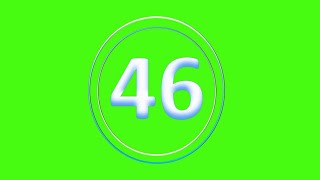 CountDown 46s - (Greenscreen, Sound Effect, No Copy Right)