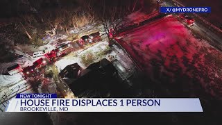 Brookeville house fire causes $150k in damage