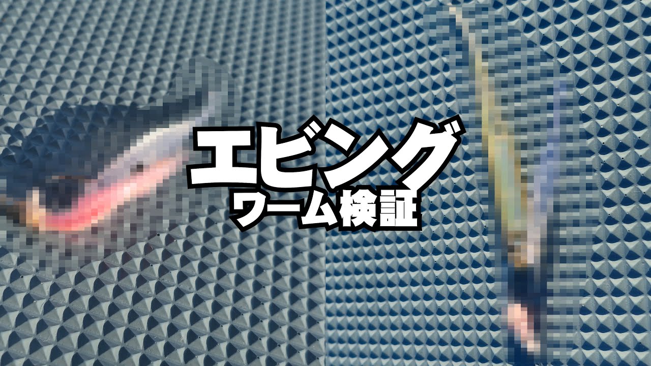 【エビング検証】ワームを３種テストしてみた（2025/09/10・五エム丸）