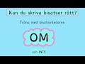 Grammatik BISATS och INTE 