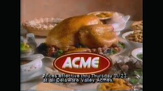 Acme (grocery store) ad shown in 1989