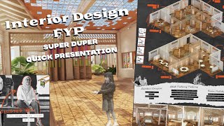 Interior Design Final Year Project SUPER QUick presentation | KAED IIUM
