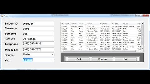 How to Create Student Record System with ListView in C#