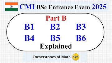 CMI 2025 Part B Explained by a Korean Math YouTuber | CMI BSc Entrance Exam