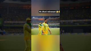 ms Dhoni retirement 😱🥺#shorts #shortsviral #srhvscsk #msd #msd
