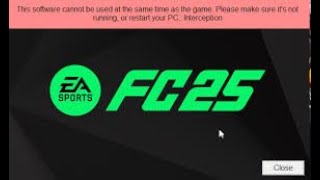 This software cannot be used at the same time as the game: Interception screenshot 1