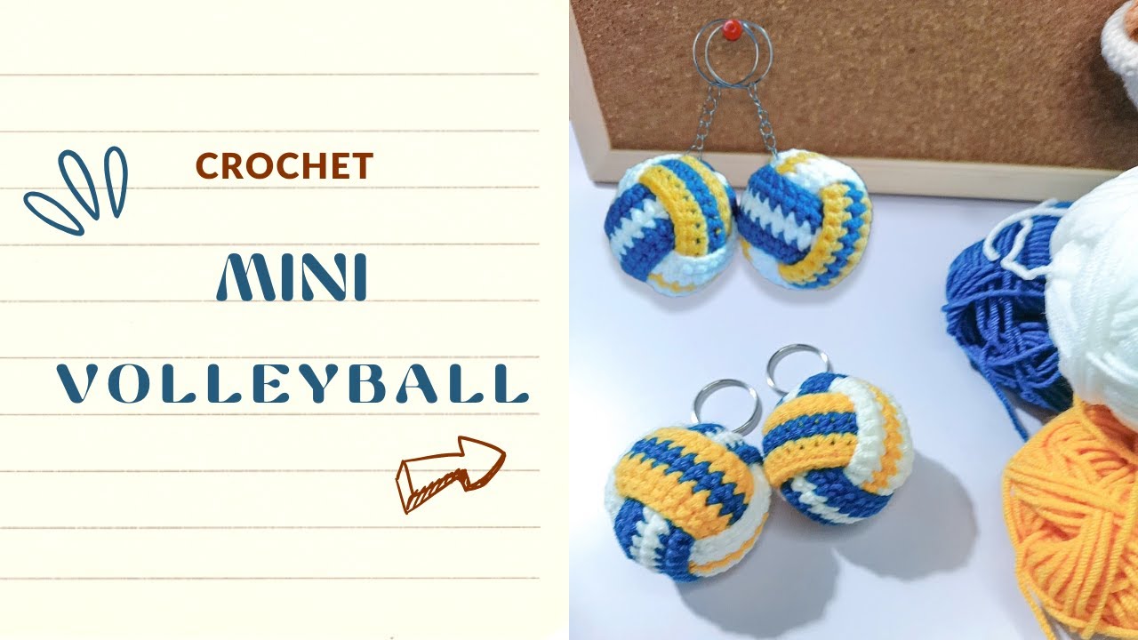 Crochet a Mini Volleyball | Easy Keychain Tutorial for Beginners